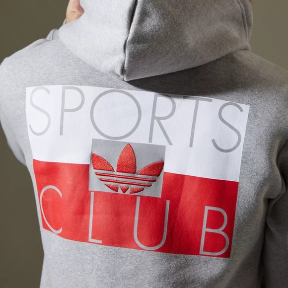 Retro Adidas Originals Sports Club Hoodie Sweatshirt
